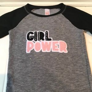 Cat & Jack Girl Power sweatshirt 7/8 medium